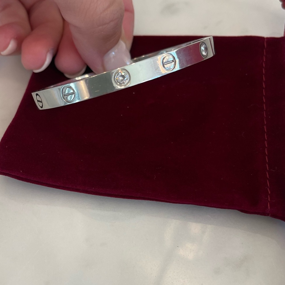 Love silver bracelet